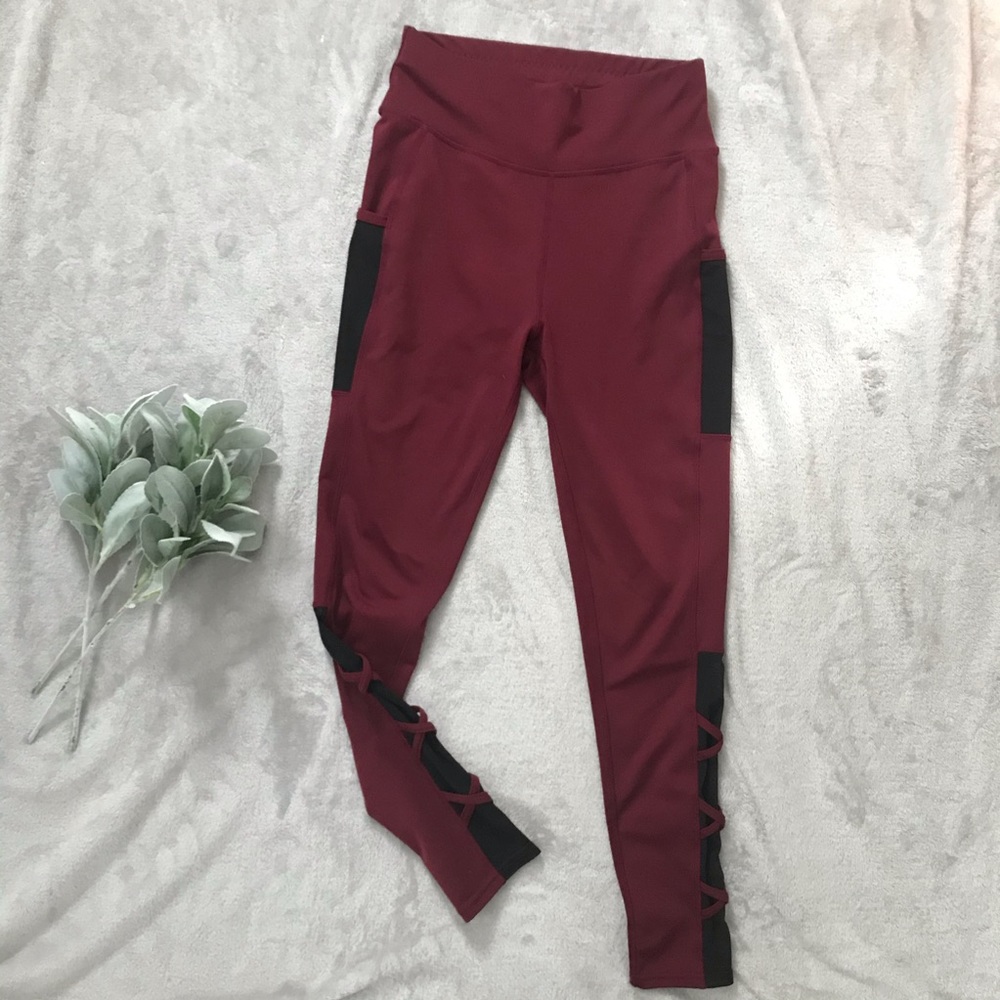 Popfit high waisted leggings with pockets